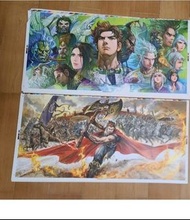 春秋戰雄未切割版海報，一套二張合售$20