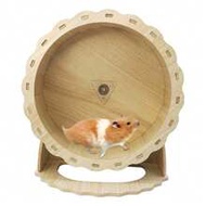 Wooden Hamster Exercise Wheel/Small Pet Running Wheel/Hamster Toy Supplies/Floor-Standing Hamster Wh