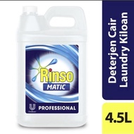Deterjen Rinso Matic cair 4.5 liter..MURAH NAMPOL!!CUCI GUDANG!!Non stiker