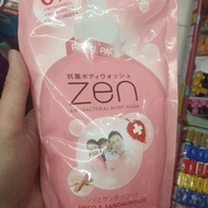 SABUN CAIR SACHET 450ML REFILL ZEN MURAH PINK,BIRU,SABUN MANDI CAIR