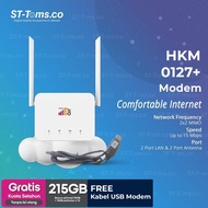 HKM0127+ Hifi Air Indosat Modem WiFi Wireless Router 4G CPE LTE Free Quota 215GB Unlock All Operator