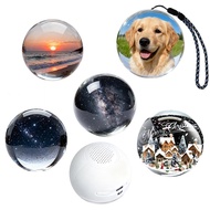 2.76" Video Electronic Display Sphere Plays Your Own Videos Unique Gift For Couples & Pet F8o5