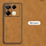 Ốp da cho Infinix Note 40 Pro Plus 4G 5g 2024 vỏ điện thoại Vỏ chống sốc mềm TPU da cừu cho note40 4