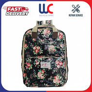 Cath King English Flower Casual Travel Mummy Handbag Backpack School Bag LB01-CK