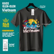 VIETNAM DA NANG HANOI SOUVENIR T-SHIRT WITH HANG PREMIUMTAG MADE IN 30S COTTON PREMIUM SOUVENIR GIFT