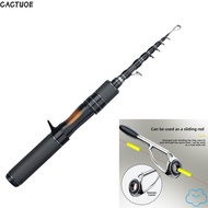 CACTUOE Telescopic Fishing Rod, Carbon Handle 1.5m Length Lure Rod, Telescopic 1.8m Length Solid Tip