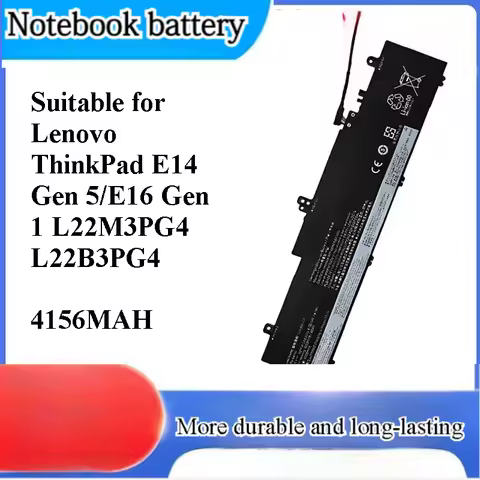 for Lenovo ThinkPad E14 Gen 5 E16 Gen 1 L22M3PG4 L22B3PG4 Battery Replacement