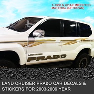 Hegemonic FJ120 land cruiser Prado car stickers lc120 color bar body stickers whole car decals color
