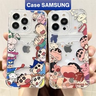 Samsung A36 A56 S25 card holder sinchan 01 A55 S23 S24 S22 ULTRA A33 A05S A04 A10s A02S A03S A03 A04