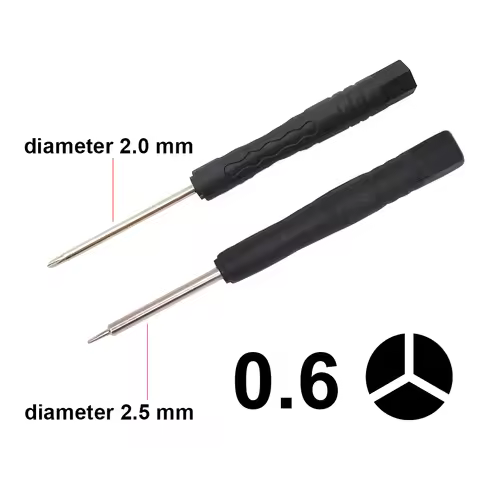 0.6Y Mini Screwdriver 0.6 Y Mini Black Screwdrivers Key Repair Tool for iPhone 7 7Plus i7 Screw 2000