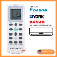 **OFFER**Daikin York Acson DGS01 Air Cond Air Conditioner Remote Control