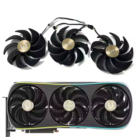 GPU 105MM 4PIN RTX4080 RTX4090 Silent Graphics Card Fan For ZOTAC GeForce RTX 4080 4090 AMP EXTREME 