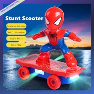 Children's Toy Car Spider Toy Stunt Scooter 360 ° Flip Toy Car Electric Light Music Toy Car Boy and 