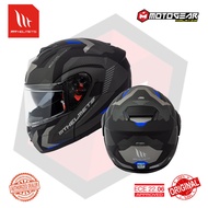 MT HELMET ATOM SV HYBRID F7 MATT BLUE