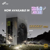 FSP Dagger Pro SFX ATX3.0 PCIe5.0 Small Form Factor 80 Plus Gold Full Modular SFX Power Supply 550W/
