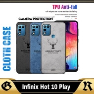 Case hp INFINIX HOT 10 play Soft Case TPU Casing Berbahan Jeans