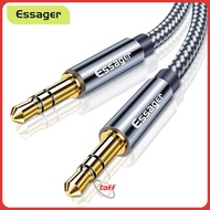 ESSAGER 3.5mm AUX Cable Audio Male to Male Adapter Braid 1.2M - EYC35-DY0G