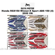 Honda RSX150 Winner-X Sport ABS 150 (4) 2020 VN Body Sticker