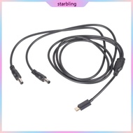 Star Double Output 5 5x2 5mm Power Cable USB Type C 5V 3A For IoT Equipment