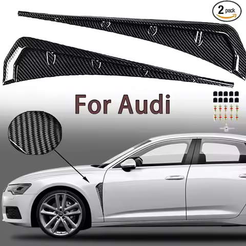 Car Fender Side Vents Air Wing Vent Trim Sticker For Audi A1 A2 A3 A4 A5 A6 A7 A8 RS5 RS6 TT b7 b8 b