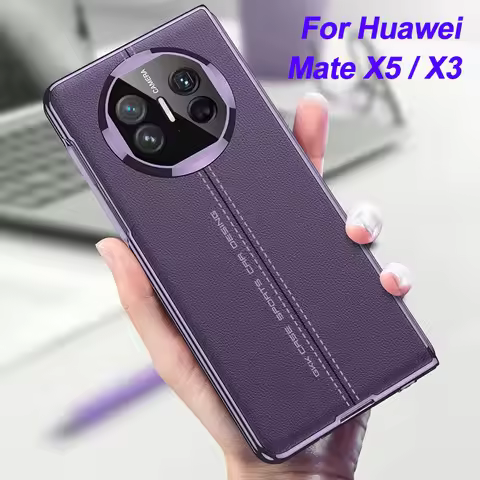 GKK Original Case For Huawei Mate X3 With Screen Glass Case Electroplated Painted Leather Hard Cover