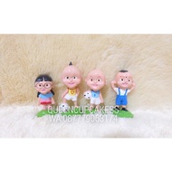topper cake upinipin / hiasan kue ultah upin ipin