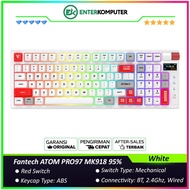 Fantech ATOM PRO97 MK918 95% Wireless Mechanical Gaming Keyboard - White (Red Switch)