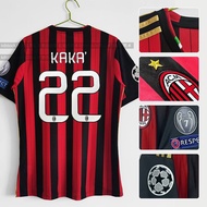 13-14ac Milan No. Retro Short Sleeve T-Shirt 22 Kaka Jersey Personalized Jersey European Championshi