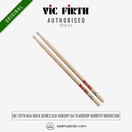 VIC FIRTH N5A NOVA SERIES USA HICKORY 5A DRUMSTICK (N5A STICK/TEARDROP WOODTIP/SEAMUSICIAN)