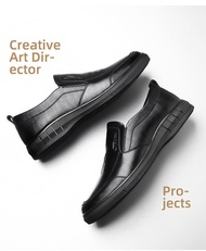 Happy Tails club leather shoes 2024 Chinese New Year Men British business formal leather shoes work shoes