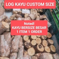 SAI100%🌟 LOG KAYU CUSTOM Tempahan Pelbagai Size utk Landas Log Lebah Kelulut Alat Muzik Hulu Parang 