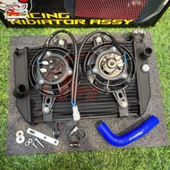 DYNOPRO RADIATOR RACING Y15ZR Y16ZR TWIN FAN SET 900ML BLOWER Y15ZR Y16ZR Automotive Motorcycle
