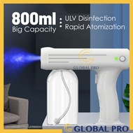 [READY STOCK] PREMIUM 800ML Wireless Rechargeable Disinfection Sprayer Nano Blue Ray Atomizer Fogging Spray Gun 蓝光雾化消毒枪