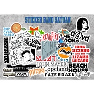 BAND STICKER AESTHETIC STICKER/ OUTER BAND STICKER/ MOTORCYCLE HELMET LAPTOP TUMBLR STICKER/
