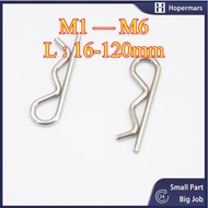 R Type Pin，Spring Cotter Pin Wave B Type Cotter Pin，Galvanized/ss304 M1/M1.2/M1.6/M1.8/M2/M2.5/M3M3.