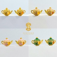 Sincere Store Emas 916 3L Bead Teapot 2C | Emas 916