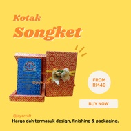 KOTAK SONGKET, STICKER, VELVET UNTUK GIFT VVIP, SEKOLAH, CORPORATE