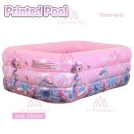 Kolam Renang Anak Jumbo 3Rings Kolam Renang Keluarga Tiup Besar Family Inflatable Swimming Pool Luar