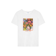 [Hot] AIIZ (เอ ทู แซด) - เสื้อยืดคอกลม พิมพ์ลาย Womens Joyful Flowers Graphic T-Shirts
