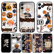 TPU black compatible protective case 【J-1】Anime Cartoon haikyuu for OPPO A17 A17K A37 Neo 9 A38 A18 