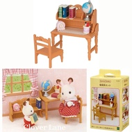 Sylvanian Families Study Desk Bedroom Furniture Doll House Accessories Miniature Toy