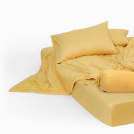 Bộ Chăn Ga 5 Món Gòn Bedding Cotton 100% Màu Trơn 1m6x2m 1m8x2m