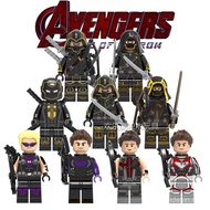 Superheroes Avengers 4 Figures Hawkeye Ronin Iron Man Assembled Third Party Building Blocks Educatio