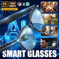 New Smart Glasses with AI ChatGPT 8MP HD Camera 4K Video Recording 100+ Languages Translator Bluetoo