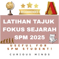 2025❤️‍🔥SPM A++  [PDF/E-book] SPM LATIHAN TAJUK FOKUS SEJARAH SPM 2025💯 JWP LENGKAP