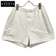 AURALEE White Cotton Shorts TERRY LINED LIGHT NYLON EASY SHORTS [Pre-owned]