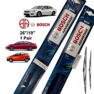 Bosch Wiper Blade 26”/19” Advantage BA26 BA19 650+475 Honda Accord CP Toyota Prius C Infiniti Q70