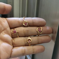 MERAH MATA Maroon eye ring size 15