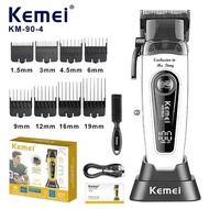Kemei Km90-4 ปัตตะเลี่ยนตัดผม ไร้สาย มอเตอร์แรง10W 11500 รอบ  พร้อมใช้งาน