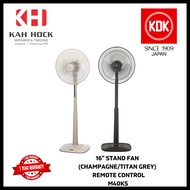 KDK M40KS 16" LIVING FAN WITH REMOTE  - 1 YEAR MANUFACTURER WARRANTY + FREE DELIVERY